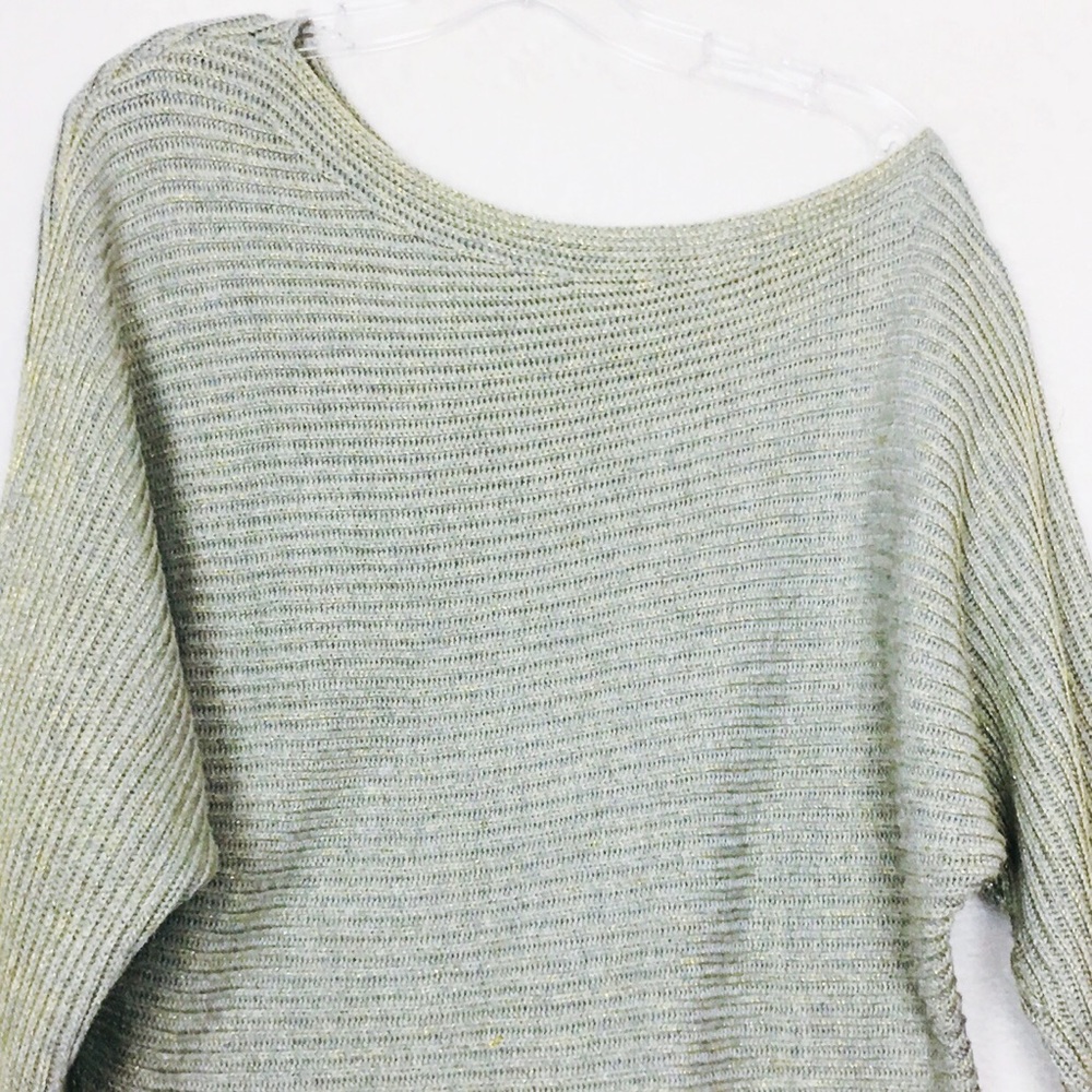 LAMB&FLAG Off The Shoulder Knit Metallic Sweater - Picture 7 of 8